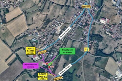 Rénovation du Pont en Bosset / Fermeture
