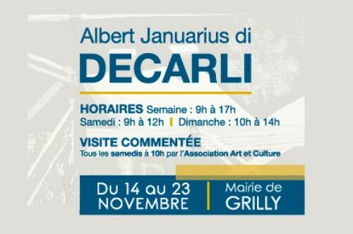 Exposition d’Albert JANUARIUS DI DECARLI