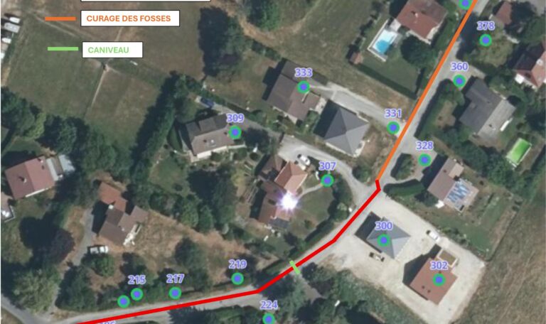 Chantier au chemin de Bellevue