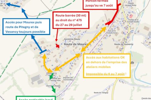 Chantier d’eau potable : point sur la circulation 24 juillet 2026