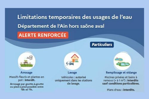 Restriction d’eau renforcée