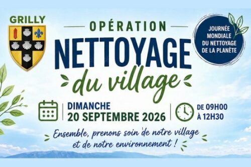Opération nettoyage du village